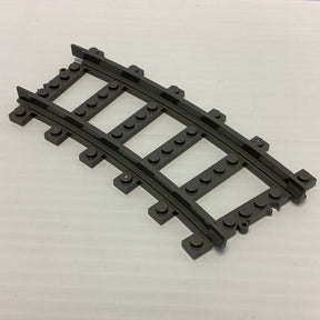Black curved train track pieces for building model railroads for Railroad Conveyance Trains AUSJM594