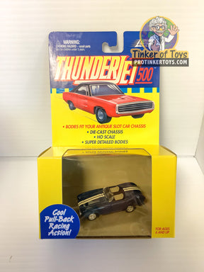 Toy car set featuring a red and black pull-back vehicle for kids for Pull Back Thunderjets 393=01