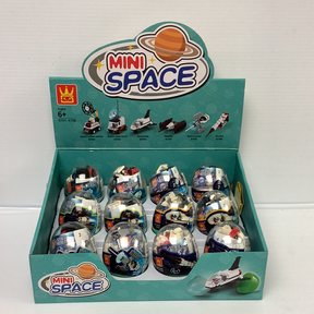Set of space-themed building blocks in a display box for IMEX Model Company WAG67016
