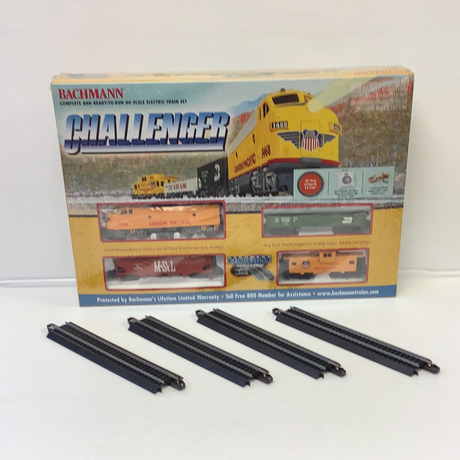 HO Challenger Train Set  | 00621 | Bachmann-Bachmann-HO Challenger Train Set + 4 HO 9” Straight Track| 00621+4 | Bachman-ProTinkerToys