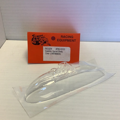 Replacement Bodies | RIG 6501,6551,6552,6553 | Riggen-ProTinkerToys.com-Gambler Sprint Body Clear (Untrimmed) | RIG6553 | Riggen-ProTinkerToys