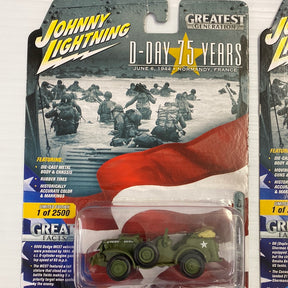 Die-cast model set depicting D-Day landing forces in Normandy, France for Johnning Lightning Die Cast JLML002