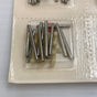 Assortment of metal track lock and joiner pieces for slot cars for AJ'S Slot Car Parts 6000, track view
