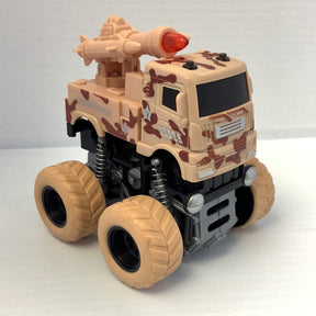 Toy military 4WD off-road stunt truck with cannon attachment for BVP 88638