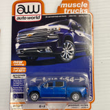 AW auto world Premium Series Version Muscle turcks | AW64252 | AW Die Cast-Round2 Returns-AW64262-A-2-1 | 2019 Chevy Silverado High Country Blue | Auto world Die Cast-ProTinkerToys