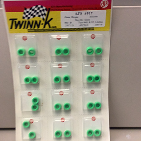 Silicone tire tread assortment in day-glo green colors for Gum Drops Silicone Day-Glo Green Tires 017
