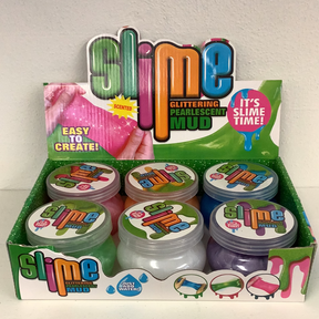 Assortment of tubs of glitter scented putty for play for IMEX-Toys 88134NV
