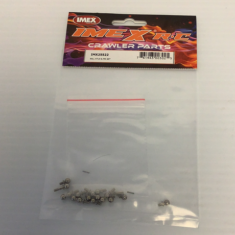 Crawler Parts | IMX(25510-25911) | Imex R.C.-IMEX-Ball Stud & Pin Set | 25522-ProTinkerToys