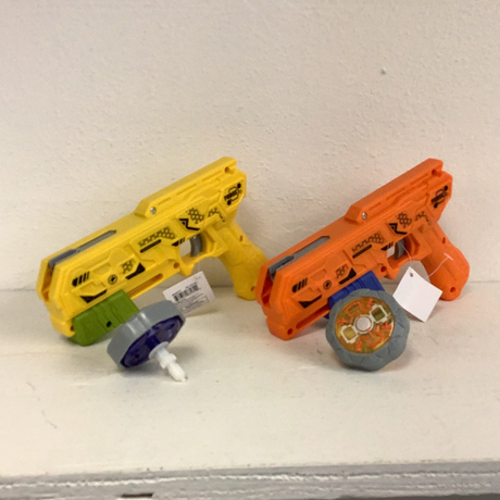 6.5” toy gun with spin top-IMEX-[variant_title]-ProTinkerToys