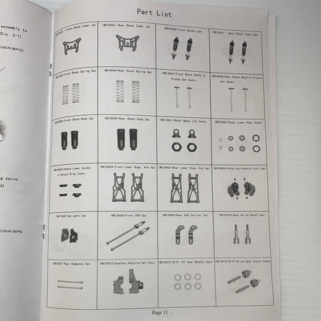 Samurai Parts List-ProTinkerToys.com-[variant_title]-ProTinkerToys