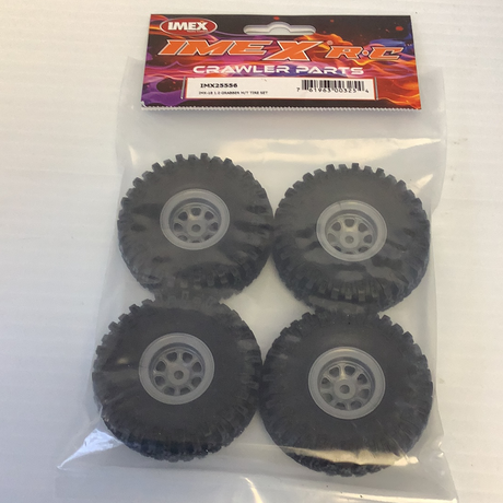 Crawler Parts | IMX(25510-25911) | Imex R.C.-IMEX-IMX-18 1.0 Grabber M/T Tire Set | 25556-ProTinkerToys