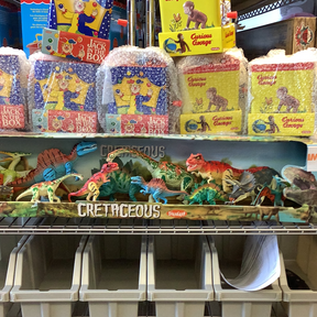 Assortment of dinosaur toys, including T-Rex and Triceratops figures for 12 dinosaurs 49010