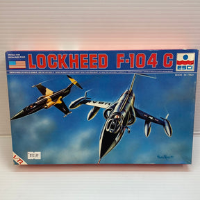 Two Lockheed F-104G jet decals on a blue sky background for ESCI 9011