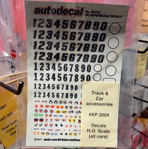 Decals H.O. Scale (all cars) | XP 2004 | Track & Car accessories-Tyco-K-[variant_title]-ProTinkerToys