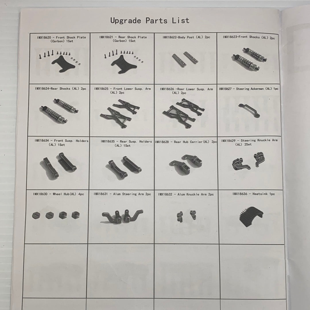 Samurai Parts List – ProTinkerToys.com