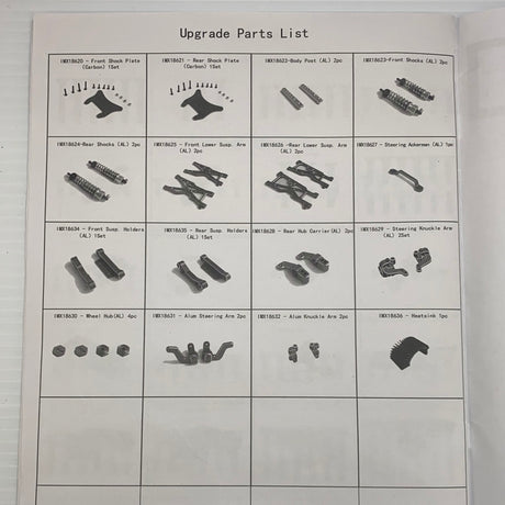 Samurai Parts List-ProTinkerToys.com-[variant_title]-ProTinkerToys