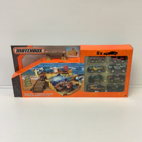 Matchbox Swamp Chomper Play set with 8 vehicles | 49615 | Mattel-Mattel-Beach Bait-ProTinkerToys