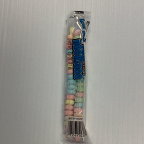 Assorted colored candy necklace in clear plastic packaging for Nassau Candy