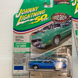 Assortment Johnny Lightning 50 Year Muscle Cars U.S.A  | A & B  | JLMC021 | Johnny Lightning Die Cast-Round2 Returns-JLMC021-B-3-6 | 1970 Mercury Cyclone Spoiler  Blue | Johnny Lightning-ProTinkerToys