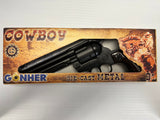 Cowboy Revolver "Colt Peacemaker" 12 Shot Cap Gun - Black or Silver | 121 | 0121 | Gonher