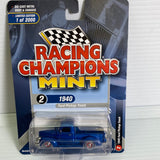 Racing Champions Mint Version A & B | RC009 | Racing Champions Die Cast-Round2 Returns-RC009-A-3-2 | 1940 Ford Pickup Truck Blue | Auto world Die Cast-ProTinkerToys