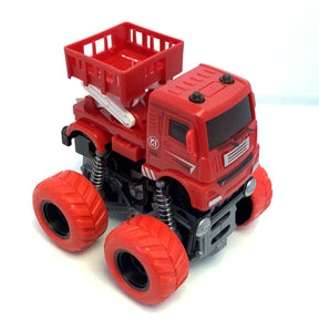 Red fire truck toy with ladder, 4WD off-road stunt vehicle for BVP 88639
