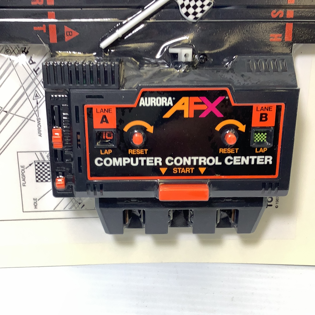 Computer Control Center Cardboard Computer Control Center w/ Flag | 8639 | Aurora Tomy AFX Vintage ...