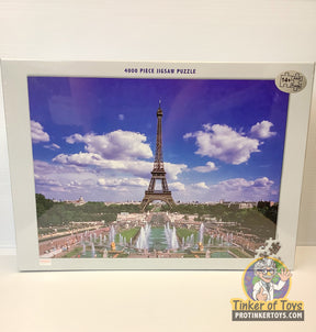 Eiffel Tower centerpiece in a 4000-piece jigsaw puzzle for Tomax TOM400-007