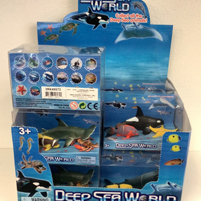 Deep sea animal toy set display with various ocean creatures for IMEX-Toys IMX49572