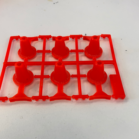 Orange Road Cones 6 | 87985 | Tyco-American Line-K-[variant_title]-ProTinkerToys