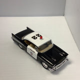 1957 Chevrolet Bel Air Fire Chief | 5323/5D | Kinsmart-Toy Wonders-Black & White Police Car-ProTinkerToys
