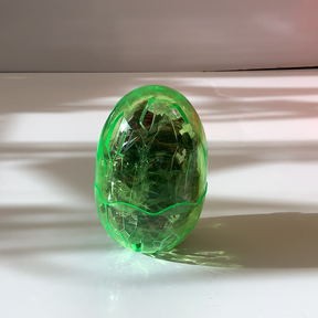 Green, translucent, egg-shaped block toy, suitable for crafting or play for Schylling 88283TY