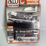 Auto World  Vintage Muscle Premium Version A & B | AW64262 | AW Die Cast-Round2 Returns-AW64262-A-3-5 | 1962 Chevy Impla SS 409 Convertible Silver | Auto world Die Cast-ProTinkerToys