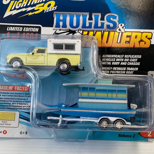 Hulls & Haulers 1960 Studebaker w/Houseboat | JLBT012YL | Johnny Lightning-Round2 Returns-[variant_title]-ProTinkerToys