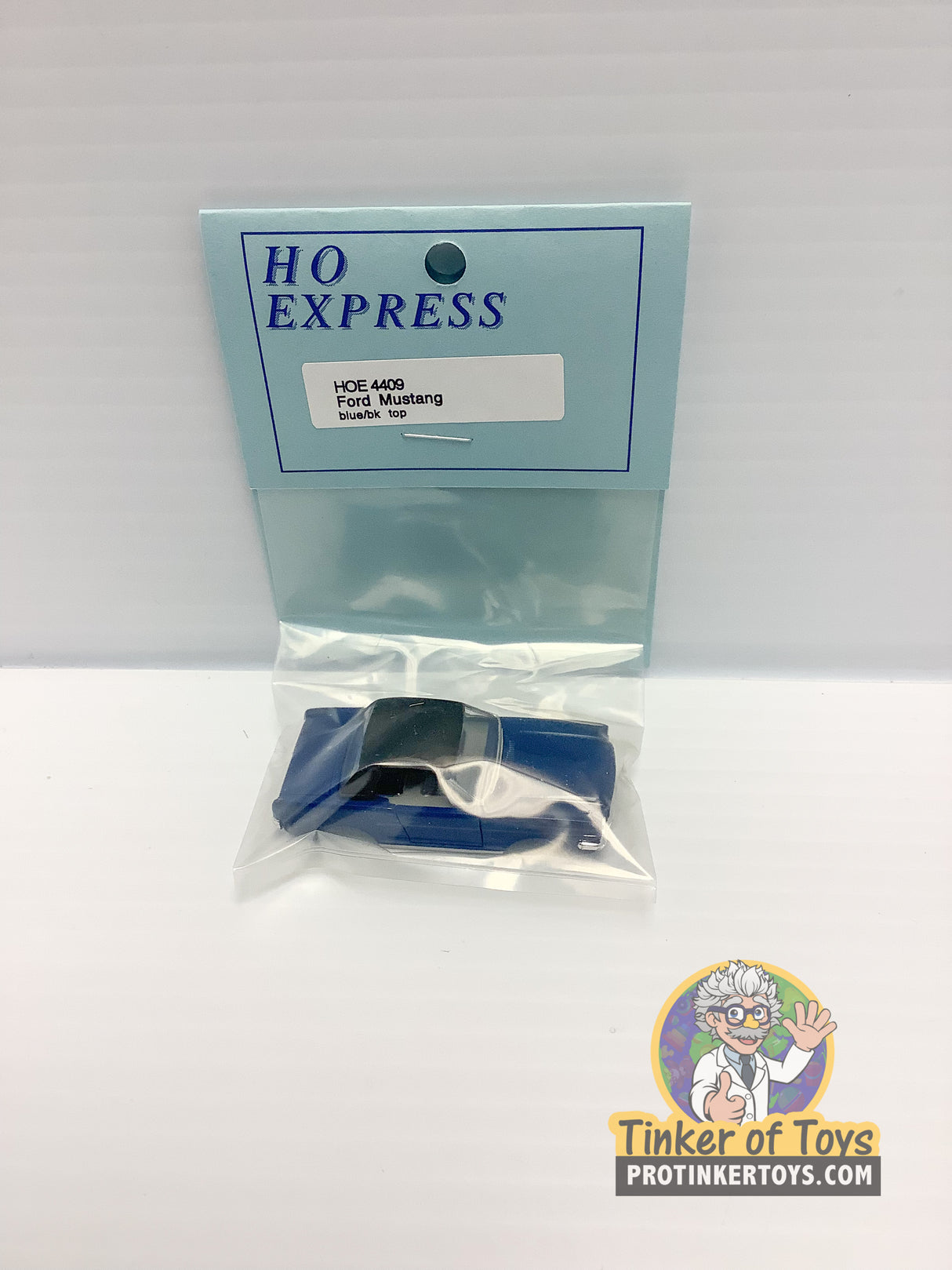 Ford Mustang | 4409 | HO Express-American Line-K-4409 | Blue With Black Top-ProTinkerToys