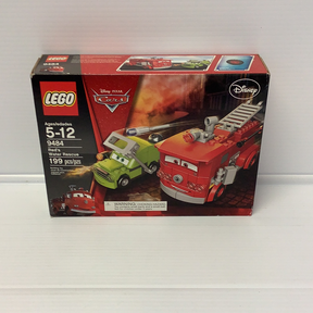 LEGO set box for Red's Water Rescue, featuring two vehicles for 9484