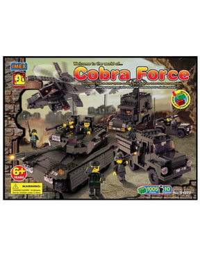 Military vehicle set featuring Cobra Force units: tanks, helicopter, and truck for Oxford OXF51272