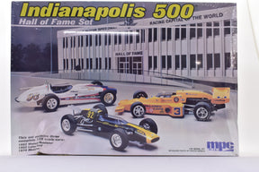 Model kit set featuring classic race cars from the Indianapolis 500 for MPC 6246
