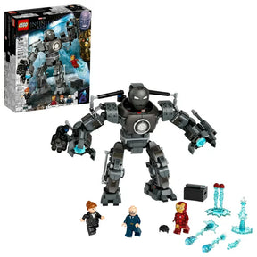 Action figure set: Iron Monger mech and minifigures with accessories for LEGO 76190