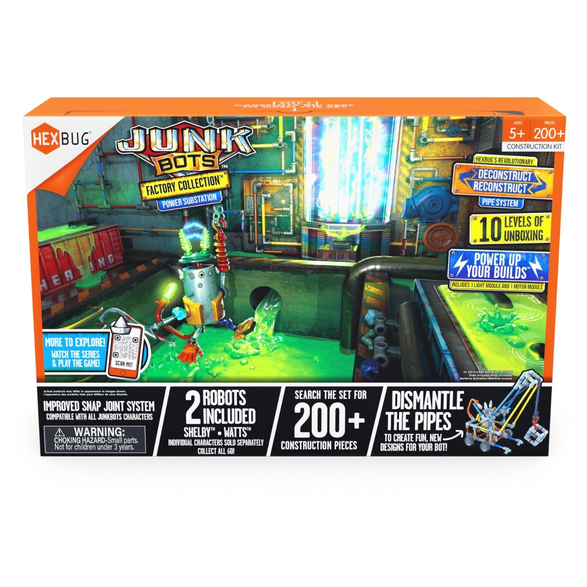 Small Factory Habitat - Power Sub station - JunkBots - | 430-7797 | HexBug-HexBug-[variant_title]-ProTinkerToys