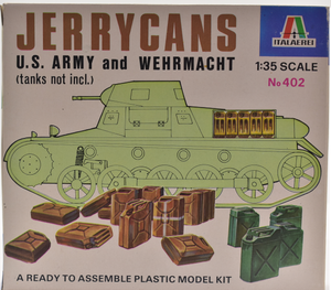 Second Chance Jerry Cans U.S. Army and Wehrmacht( Tank not included)  1:35 Scale  | 402 | Italaerei Models