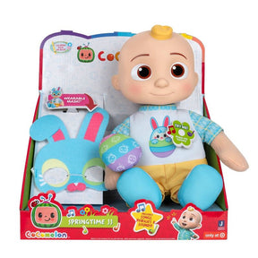 JJ plush toy with bunny mask and activity book for playtime fun for CoComelon 43039