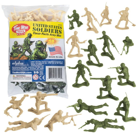 Army Men: Green VS Tan 48PC – Olive Green VS Tan | 06129 | Tim Mee-BMC-[variant_title]-ProTinkerToys