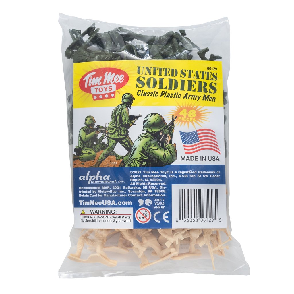 Army Men: Green VS Tan 48PC – Olive Green VS Tan | 06129 | Tim Mee