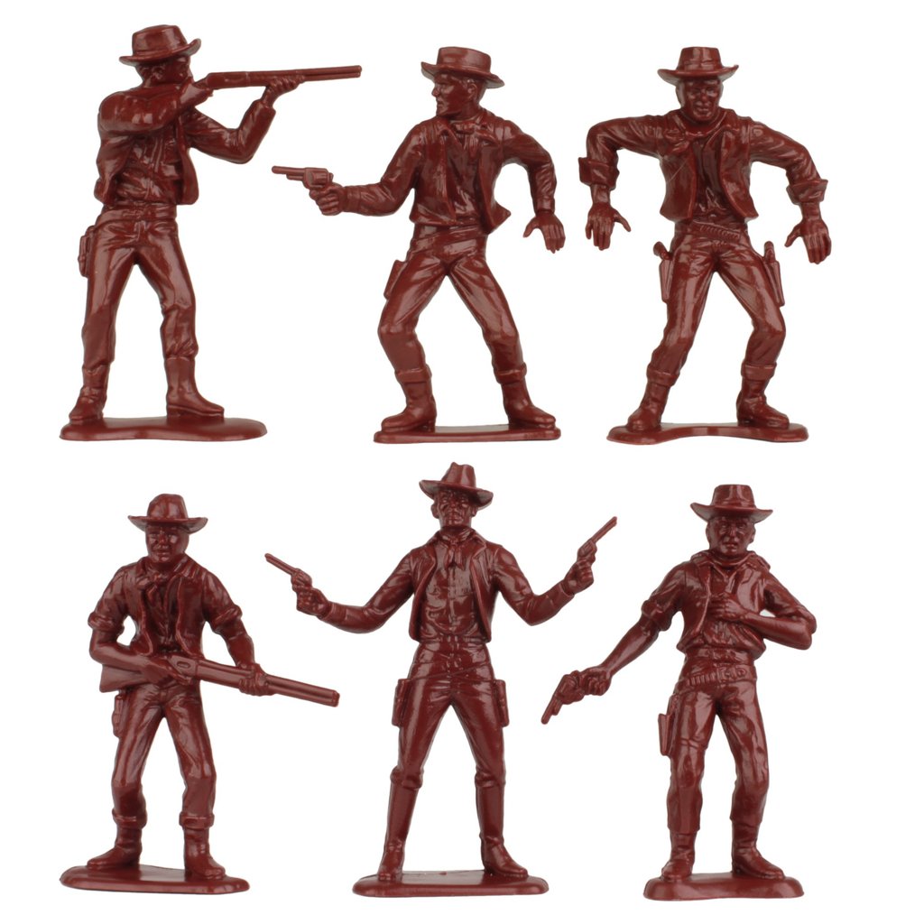 Cowboys Indians Playset – Rust Brown Tan 11149 Tim Mee
