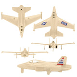 Fighter Jet and Twin-Engine Prop Plane – Tan | 06352 | Tim Mee-BMC-[variant_title]-ProTinkerToys