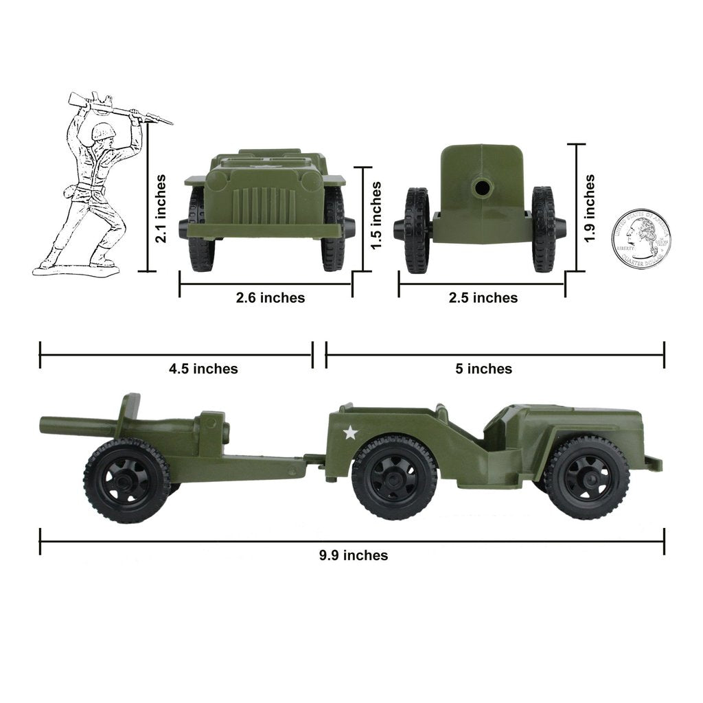 Willys Jeep Combat Patrol & Artillery – Olive Green | 28351 | Tim