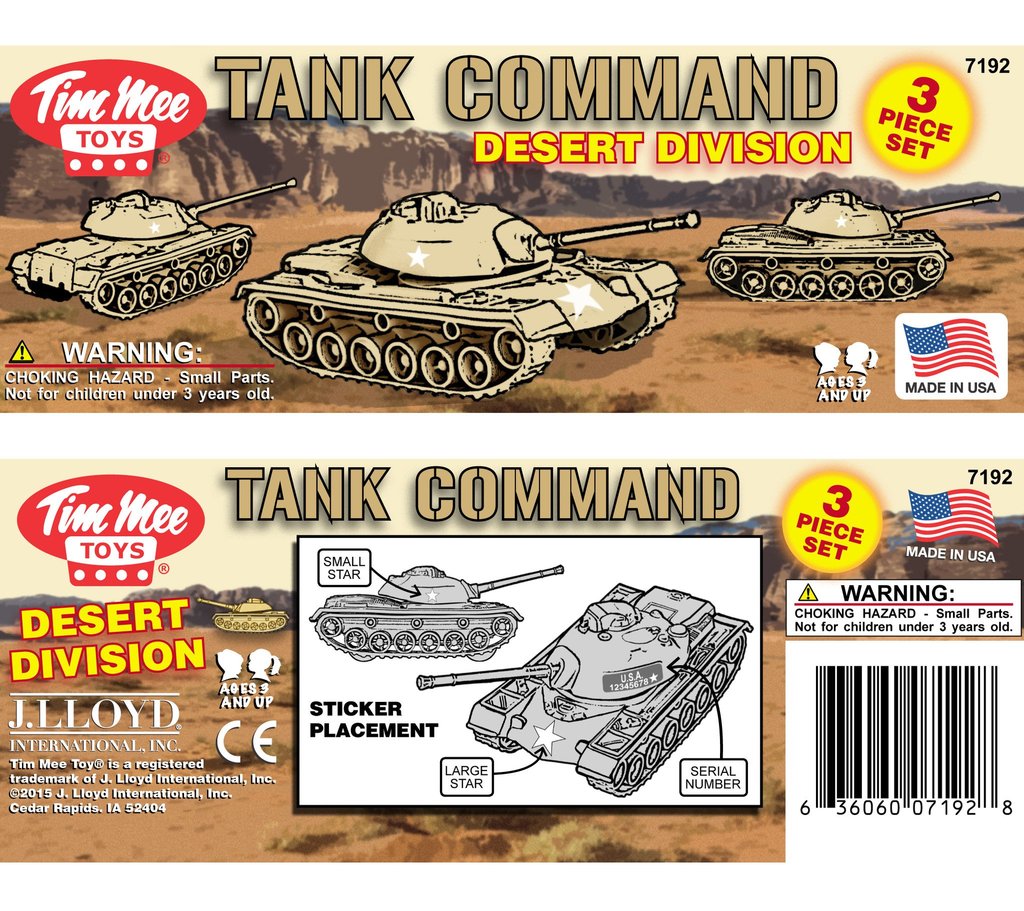 WW2 M48 Patton Tanks – Tan | 07192 | Tim Mee-BMC-[variant_title]-ProTinkerToys