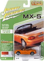 Orange and black classic sports car toy in packaging for Johnny Lightning JLCG025-B-2-5