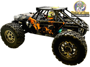 Black and orange remote-controlled desert truck with large off-road tires for IMEX IMX19035